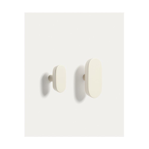 Krem zidne kuke u setu 2 kom od masivne bukve Arely – Kave Home-image-3