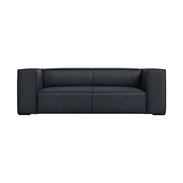 Tamno plava kožna sofa 212 cm Madame – Windsor & Co Sofas