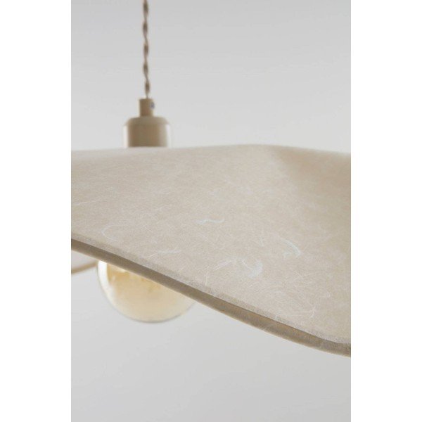 Krem papirnata viseća svjetiljka ø 70 cm Monchi – Jotex-image-3