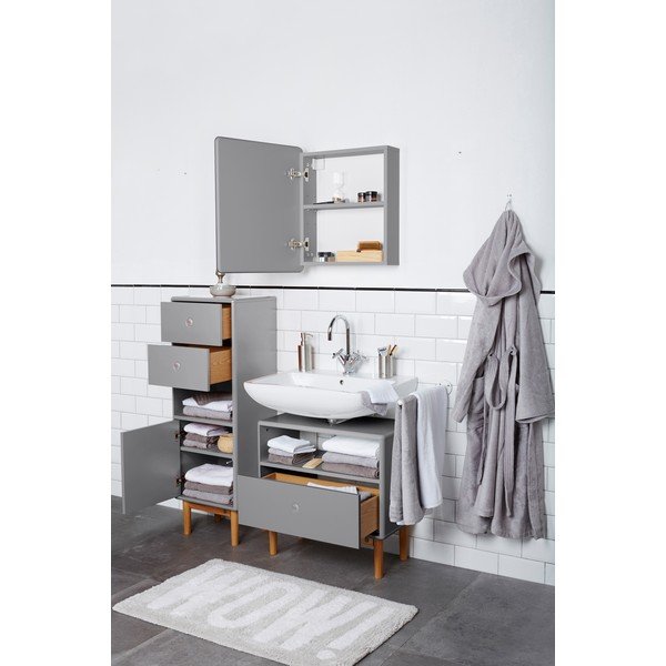 Sivi ormarić za ispod umivaonika 66x45 cm Color Bath – Tom Tailor-image-4
