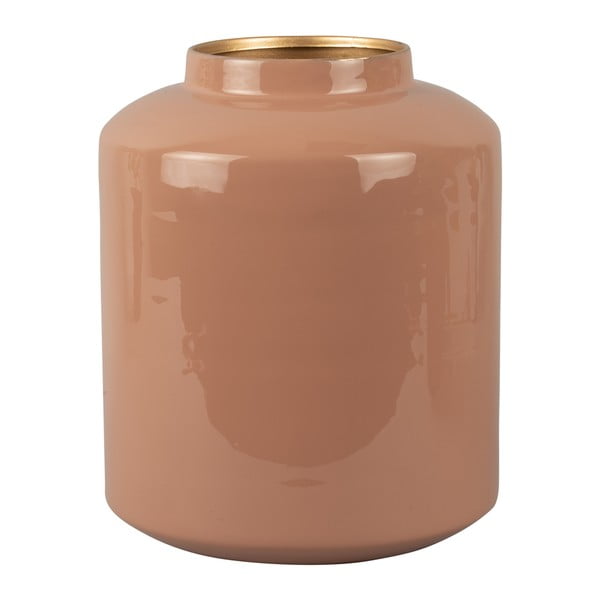 Ružičasta emajlirana vaza PT LIVING Grand, visina 23 cm