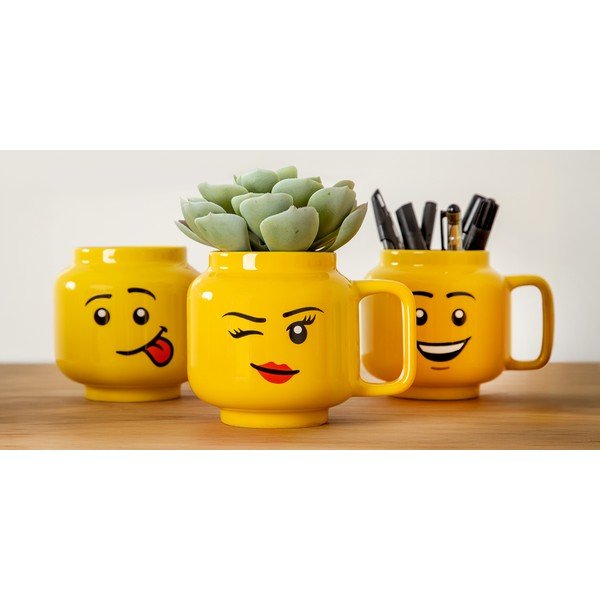 Žuta keramička dječja šalica 530 ml Head - LEGO®-image-2