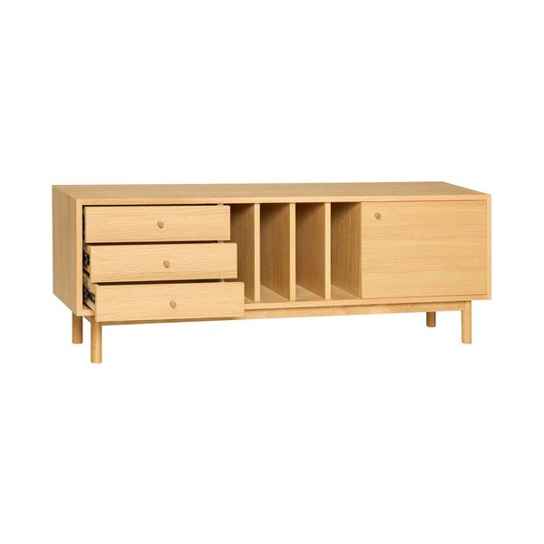 Komoda u dekoru hrasta u prirodnoj boji 140x50x37 cm Nobby – Hübsch-image-4