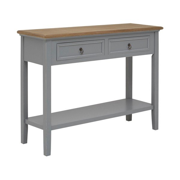 Sivi pomoćni stol od masivne paulovnije 34,5x99 cm Henley – Premier Housewares