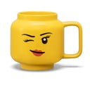 Žuta keramička dječja šalica 530 ml Head - LEGO®