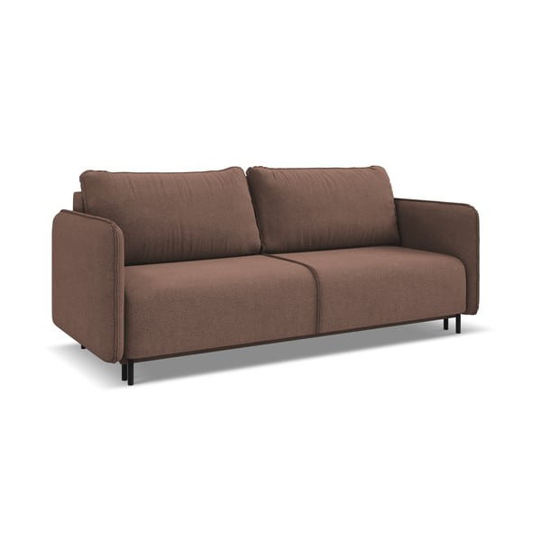 Ružičasta sklopiva/s prostorom za odlaganje sofa 226 cm Luana – Makamii-image-2
