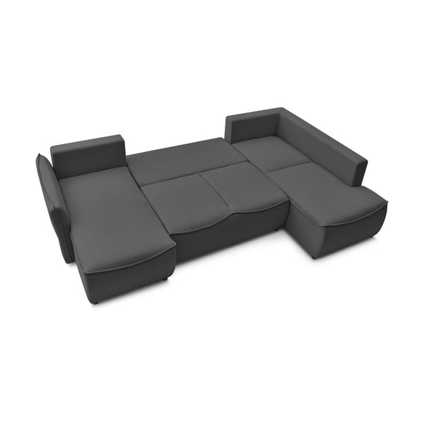 Tamno siva sklopiva kutna garnitura (s desnim kutom) Leon – Bobochic Paris-image-4