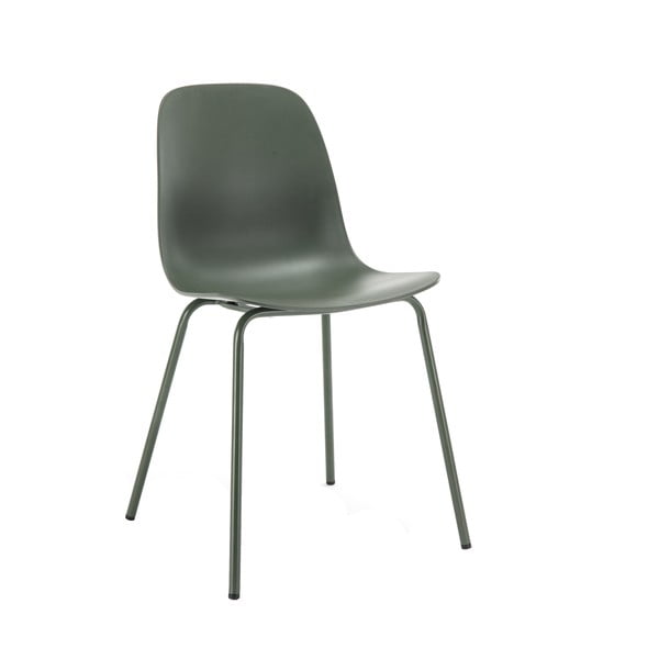 Zelena plastična blagovaonska stolica Whitby - Unique Furniture