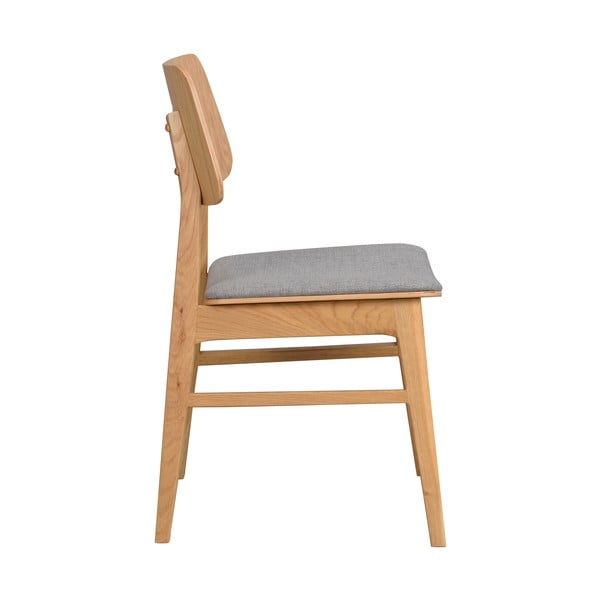 Svjetlosmeđa blagavaonska stolica sa svjetlosivim sjedalom Rowico Nagano-image-3