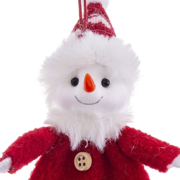 Tekstilni ukas za božićno drvce 17 cm Snowman – Casa Selección-image-1