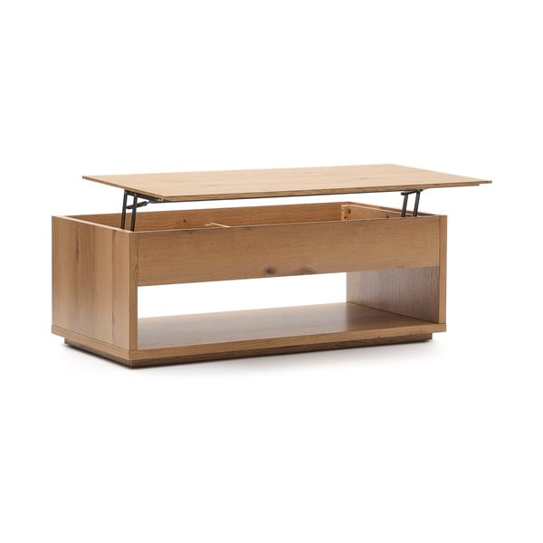 Stolić za kavu u dekoru hrasta u prirodnoj boji 60x120 cm Alguema – Kave Home