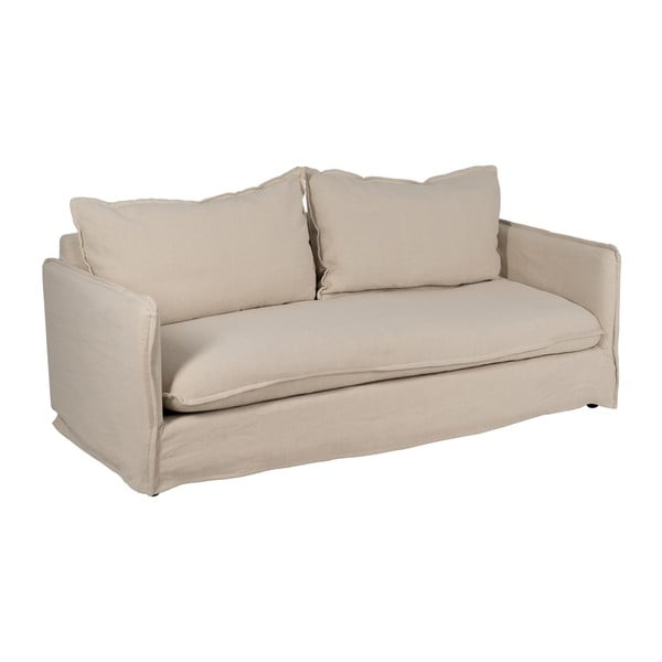 Krem lanena sofa 200 cm – Ixia-image-2