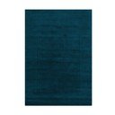 Tamno plavi ručno rađen vunen tepih 120x170 cm Textured Wool Border – Flair Rugs