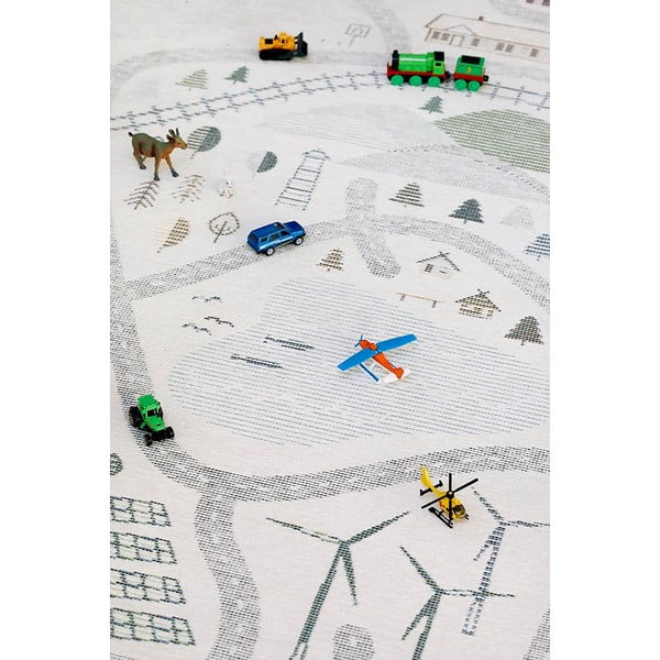 Bijeli dvostrani dječji tepih Narma Ülejõe, 160 x 230 cm-image-1