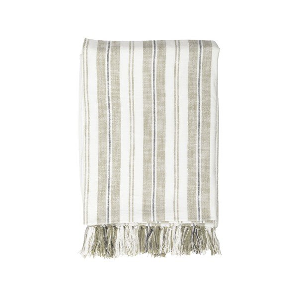 Zelena pamučna deka 150x200 cm Indira – Tiseco Home Studio