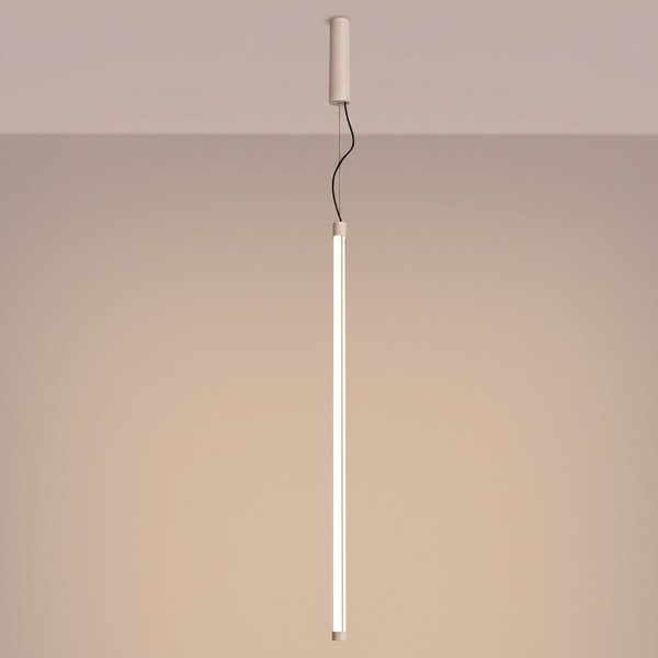 Bež metalna LED viseća svjetiljka ø 6 cm TRANG – Thoro-image-1