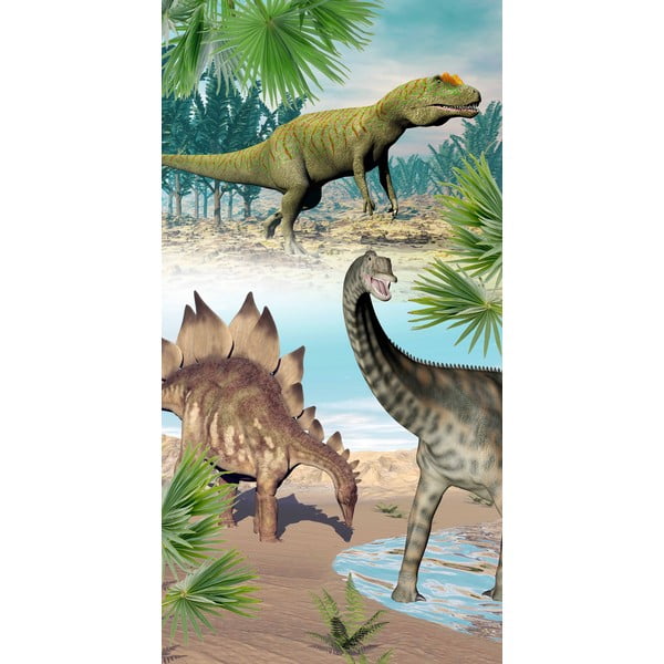 Ručnik za plažu od samta za djecu 75x150 cm Dino – Good Morning