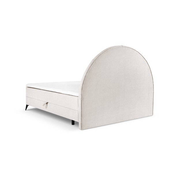 Bež boxspring krevet s prostorom za pohranu 180x200 cm Sunset - Cosmopolitan Design-image-3