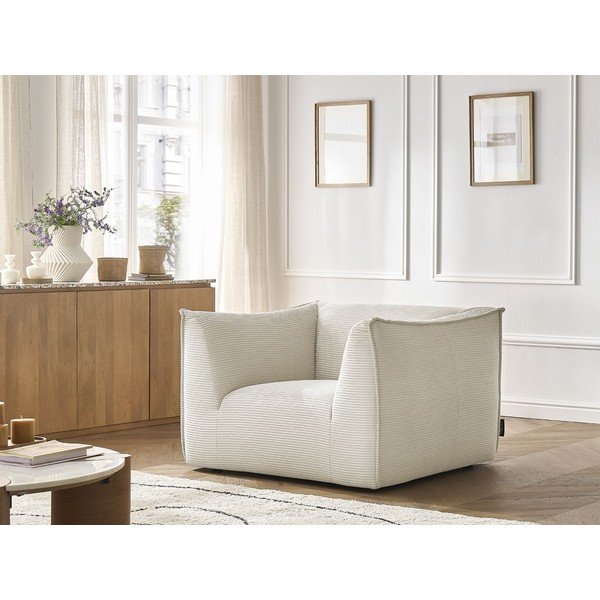 Bež fotelja od samta Giorgia – Bobochic Paris-image-1