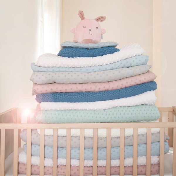 Bež deka za bebe od mješavine pamuka 80x80 cm Frosty Almond – Roba-image-4