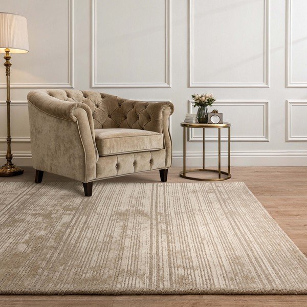 Bež ručno rađen tepih od mješavine vune 120x170 cm Henley Sand – Asiatic Carpets-image-1