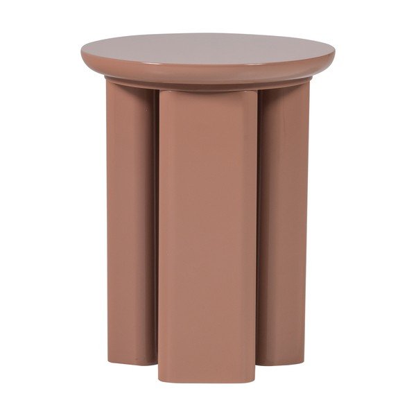 Okrugao pomoćni stol u sjajnom dekoru ø 40 cm Orivo – WOOOD