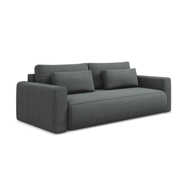 Tamno siva sklopiva/s prostorom za odlaganje sofa 238 cm Kapua – Makamii-image-1