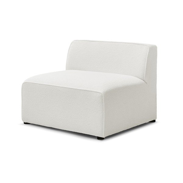 Bijela modularna sjedeća garnitura od bouclé tkanine (srednji modul ) Megeve – Bobochic Paris-image-3