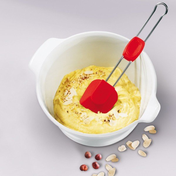 Crvena silikonska lopatica Oetker Flexxibel Love-image-1