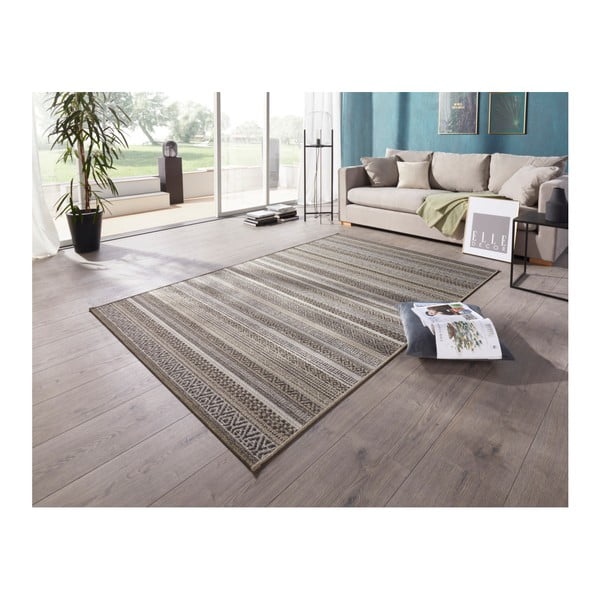 Smeđi tepih pogodan za van Elle Decoration Bloom Torcy, 80 x 150 cm-image-1