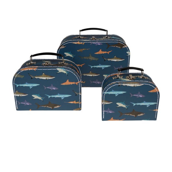 Dječji koferi u setu od 3 kom Sharks - Rex London-image-3