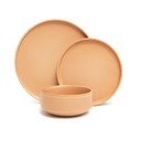 12-dijelni set ciglasto narančastog posuđa od kamenine Bonami selection Malia