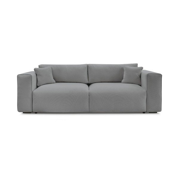 Siva sklopiva/s prostorom za odlaganje sofa 265 cm Ezechiel – Bobochic Paris