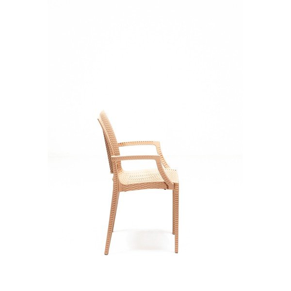 Bež vrtni blagovaonski set od umjetnog ratana za 4 osobe Rattan – Floriane Garden-image-3