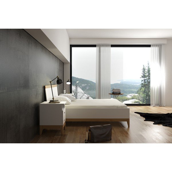 Bračni krevet visine 88 cm od borove šume Skandica Livia, 200 x 200 cm-image-4