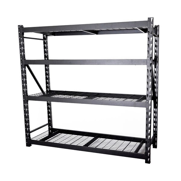 Crni metalni regal za radionicu 196x183 cm – Rojaplast