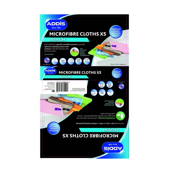 Krpe za čišćenje u setu 5 kom od mikrovlakana – Addis-image-2