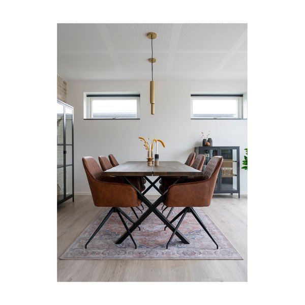 Svjetlo smeđa podstavljena blagovaonska stolica Harbo – House Nordic-image-3