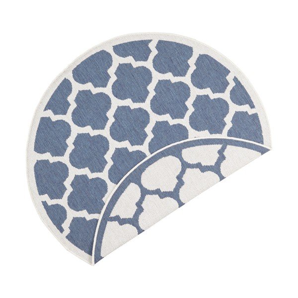 Plavo-krem vanjski tepih NORTHRUGS Palermo, ⌀ 200 cm-image-2