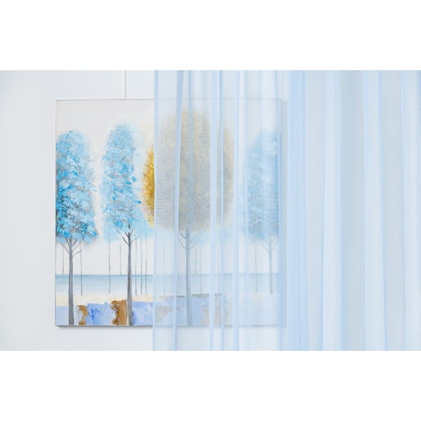Plava prozirna zavjesa 140x245 cm Voile – Mendola Fabrics-image-2