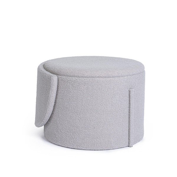 Svijetlo sivi tabure od bouclé tkanine Anthea – Yes Everyday-image-4