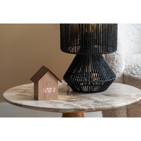 Crna stolna lampa sa sjenilom od papirne špage (visina 30 cm)  Forma  – Leitmotiv-image-4