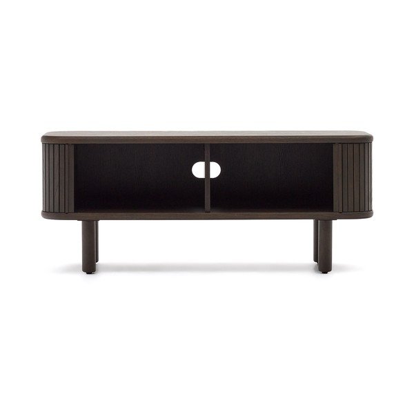 Tamno smeđa TV komoda u dekoru jasena 120x50 cm Mailen – Kave Home-image-3