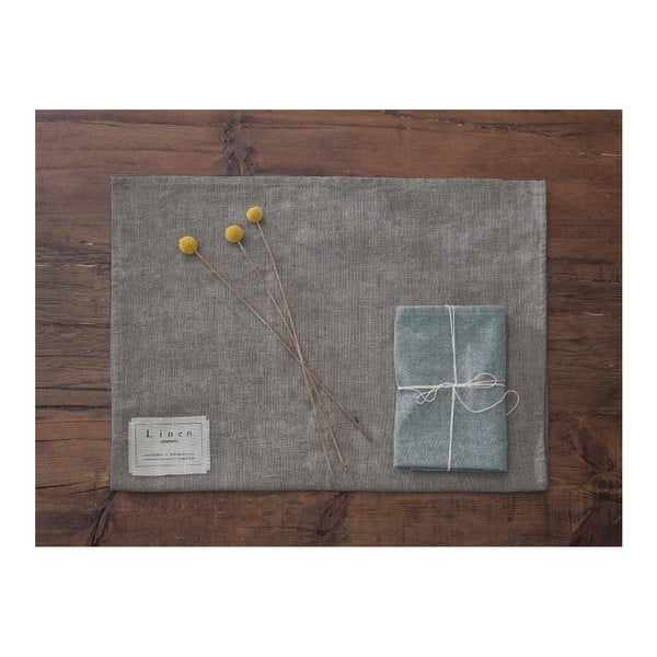 Set od 4 platnene salvete s lanom Couture Blue Gradient, 43 x 43 cm-image-2