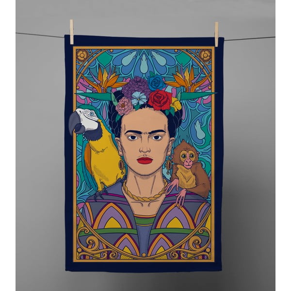 Kuhinjska krpa 43x64 cm Frida ArtDeco – Frida Kahlo