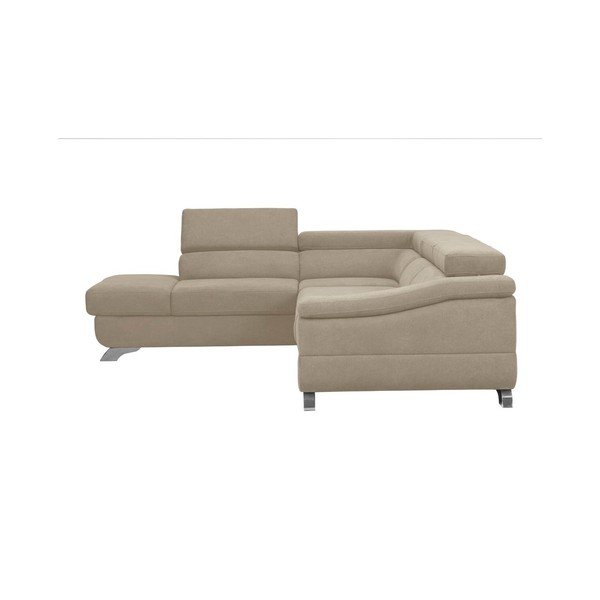 Smeđe-siva kutna sofa na razvlačenje s baršunastim pokrivačem Windsor &amp; Co Sofas Gamma, lijevi kut-image-3