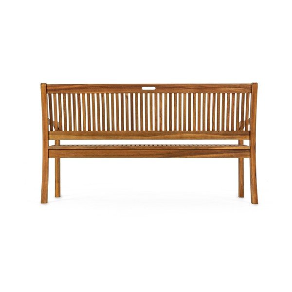 Vrtna klupa od masivnog drveta u prirodnoj boji Noemi – Bizzotto-image-4