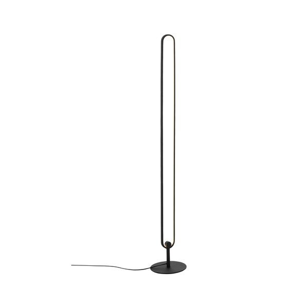 Mat crna metalna LED stojeća svjetiljka s mogućnosti zatamnjivanja (visina 130 cm) Loop – Ellos Home-image-3