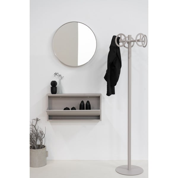 Smeđe-sivi metalni preklopni ormarić za cipele 75x37,5x12,5 cm Billy – Spinder Design-image-1