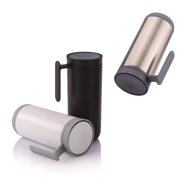 Crna termo šalica za putovanje s ručk XD Design Clik, 225 ml-image-2
